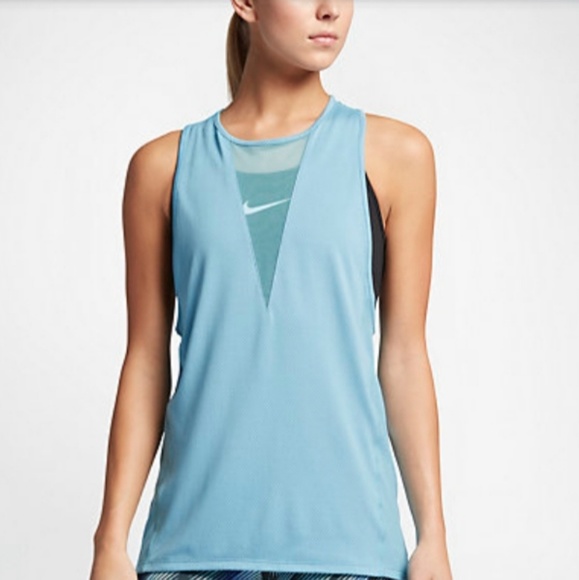 Nike Tops - Nike Sky Blue Cooling Runnig Tank🎽